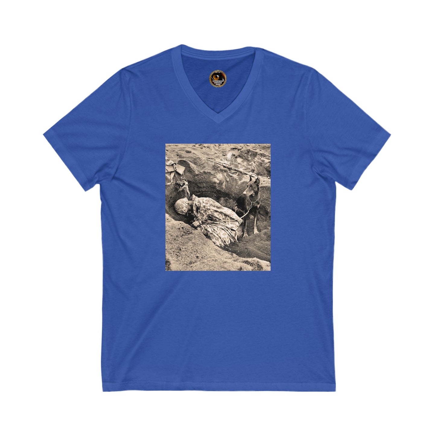 WW 1 Special Edition Private Label Unisex Jersey Short Sleeve V-Neck Tee
