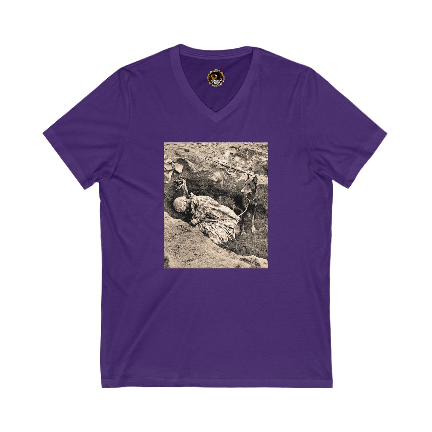 WW 1 Special Edition Private Label Unisex Jersey Short Sleeve V-Neck Tee