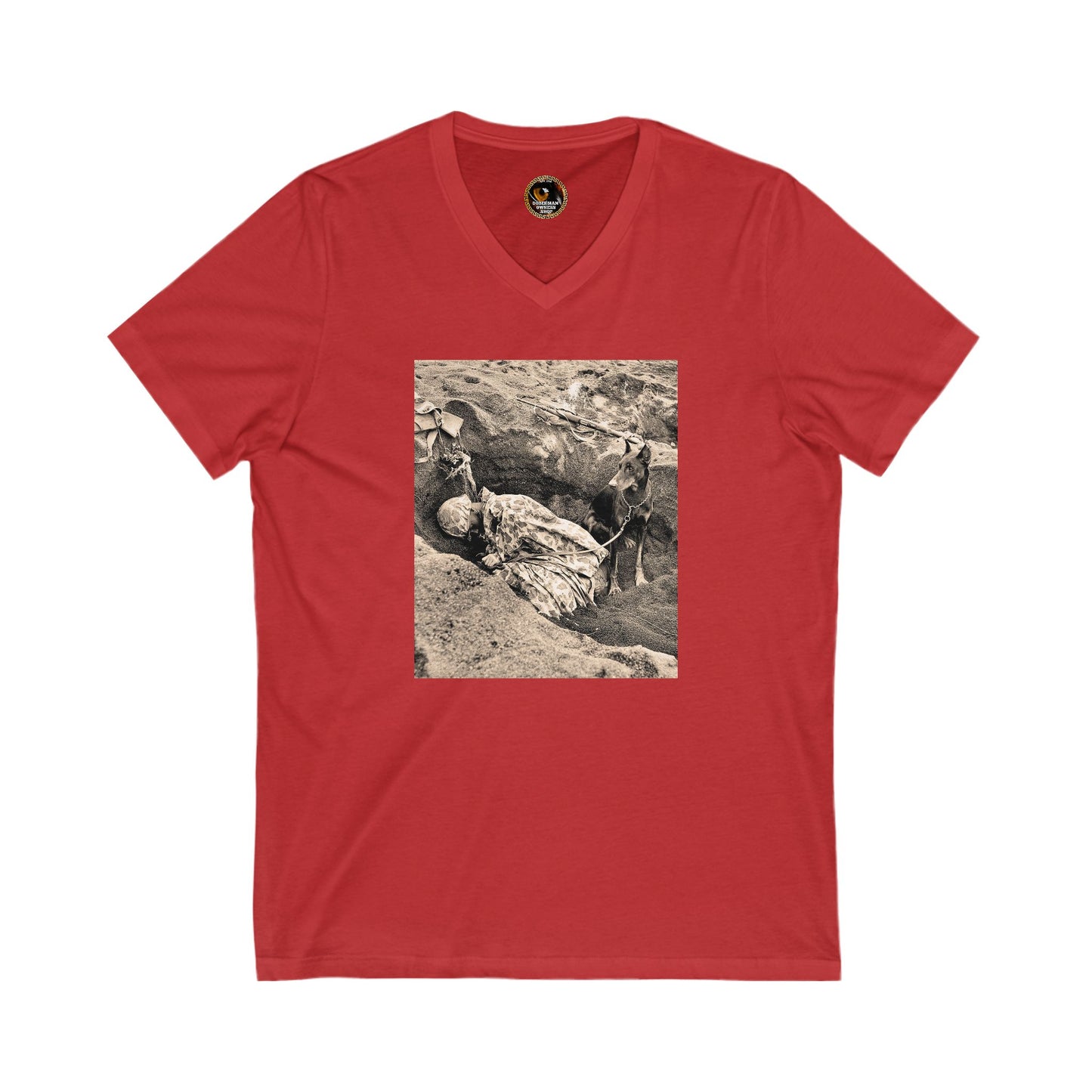 WW 1 Special Edition Private Label Unisex Jersey Short Sleeve V-Neck Tee
