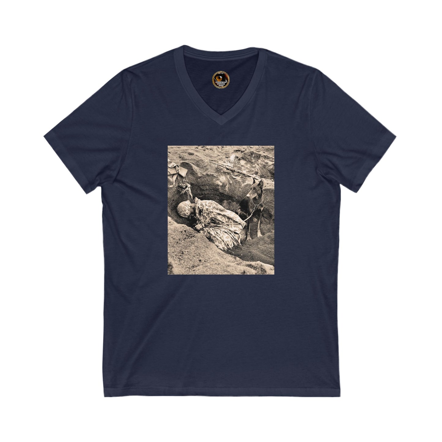 WW 1 Special Edition Private Label Unisex Jersey Short Sleeve V-Neck Tee