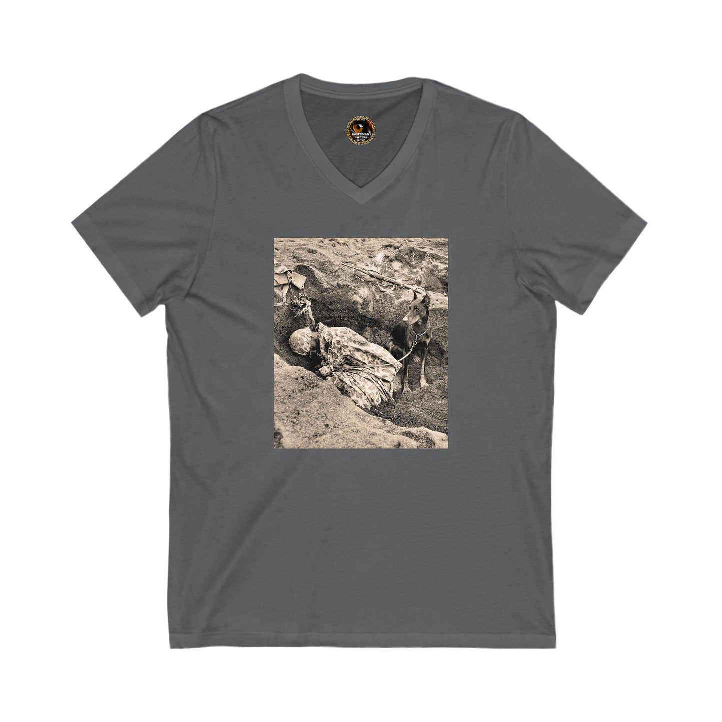 WW 1 Special Edition Private Label Unisex Jersey Short Sleeve V-Neck Tee