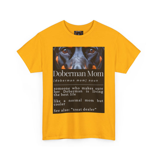 Doberman Mom S1 Private Lable Unisex Heavy Cotton Tee