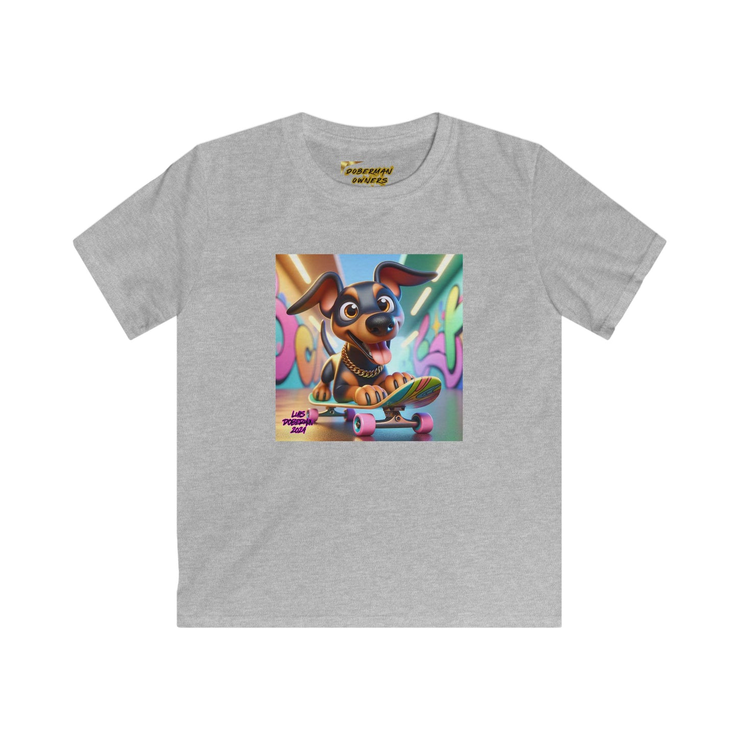 Luis Doberman Edition 010 Kids Softstyle Tee