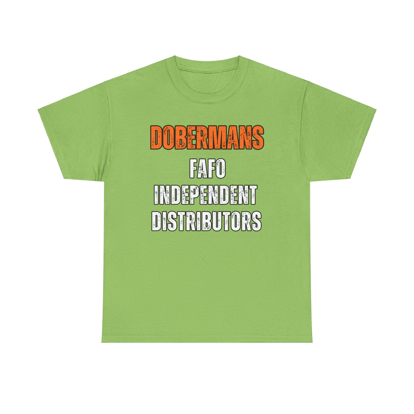 Dobermans Because 5 2025 Unisex Heavy Cotton Tee