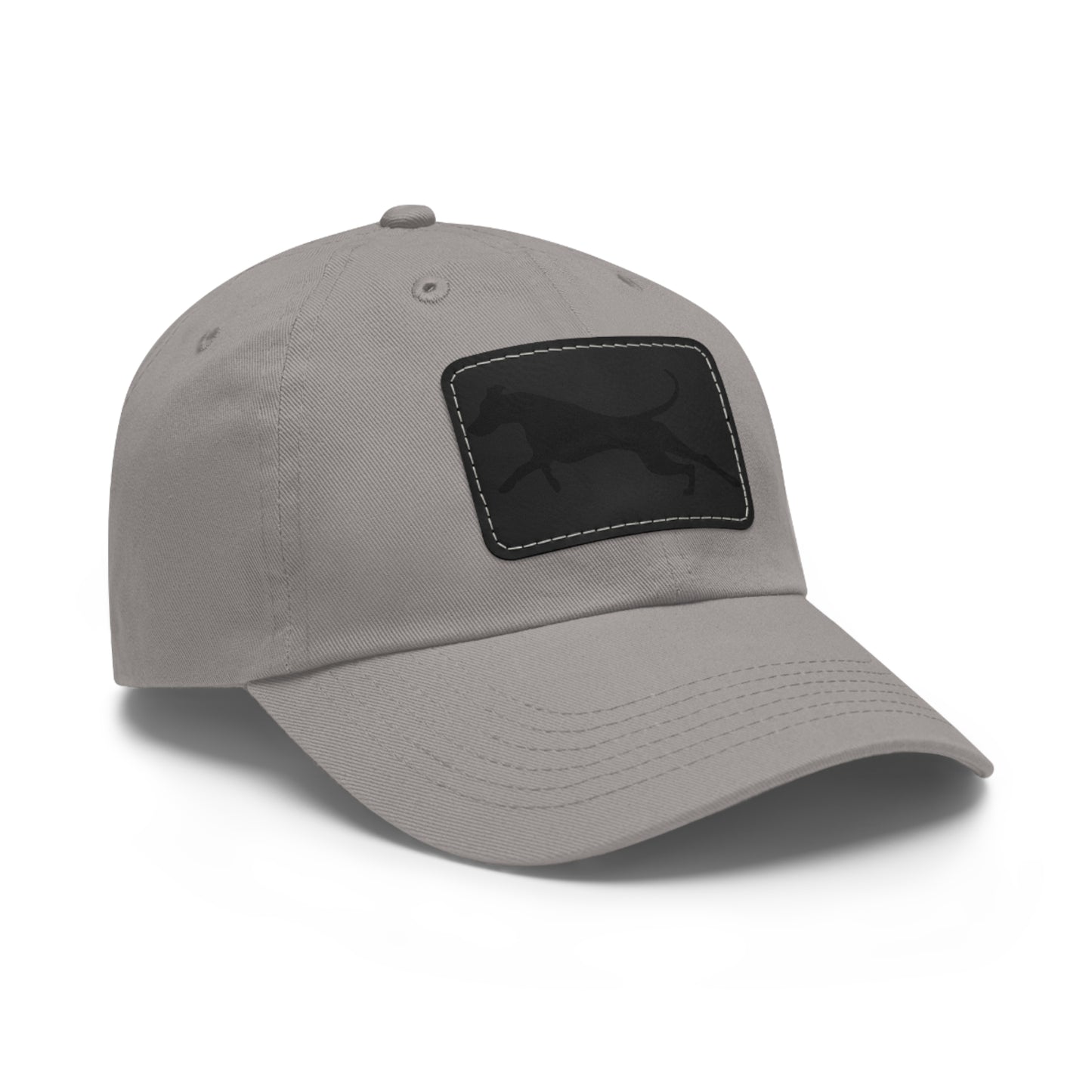 Run 1 Dad Hat with Leather Patch (Rectangle)