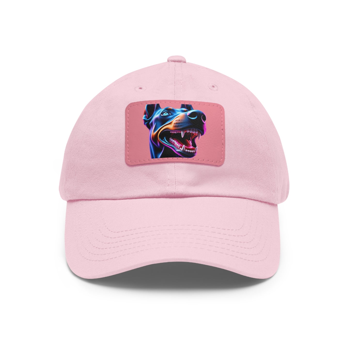 Smiles 1 Dad Hat with Leather Patch (Rectangle)