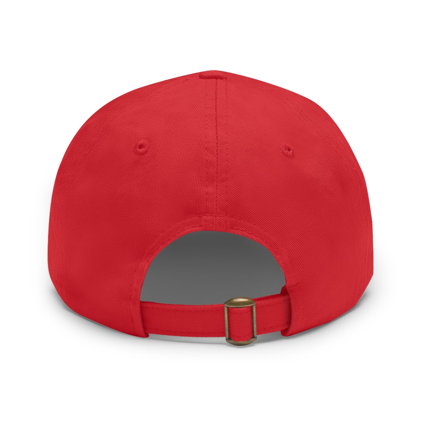 N 8 Dad Hat with Leather Patch (Round)