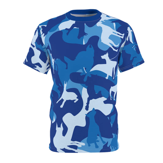 Doberman Camo 2 Unisex Cut & Sew Tee (AOP)