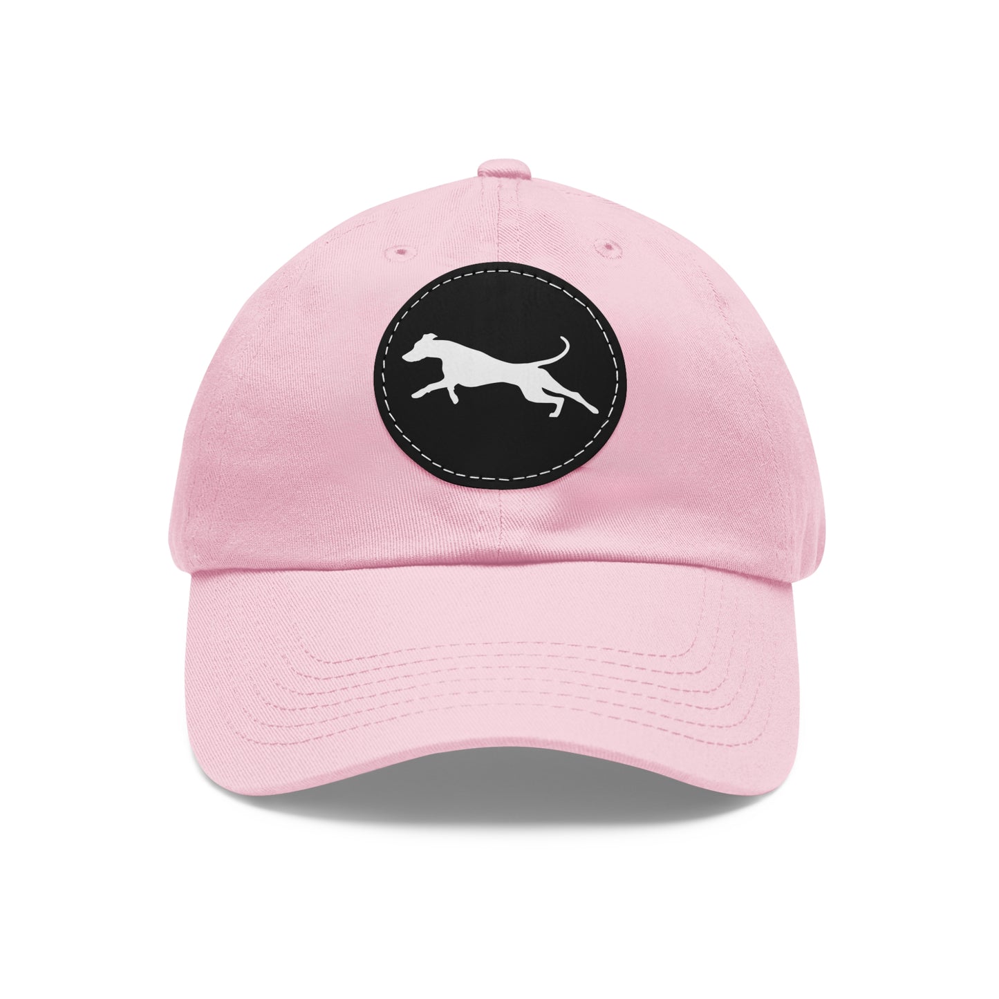 N 3 Dad Hat with Leather Patch (Round)