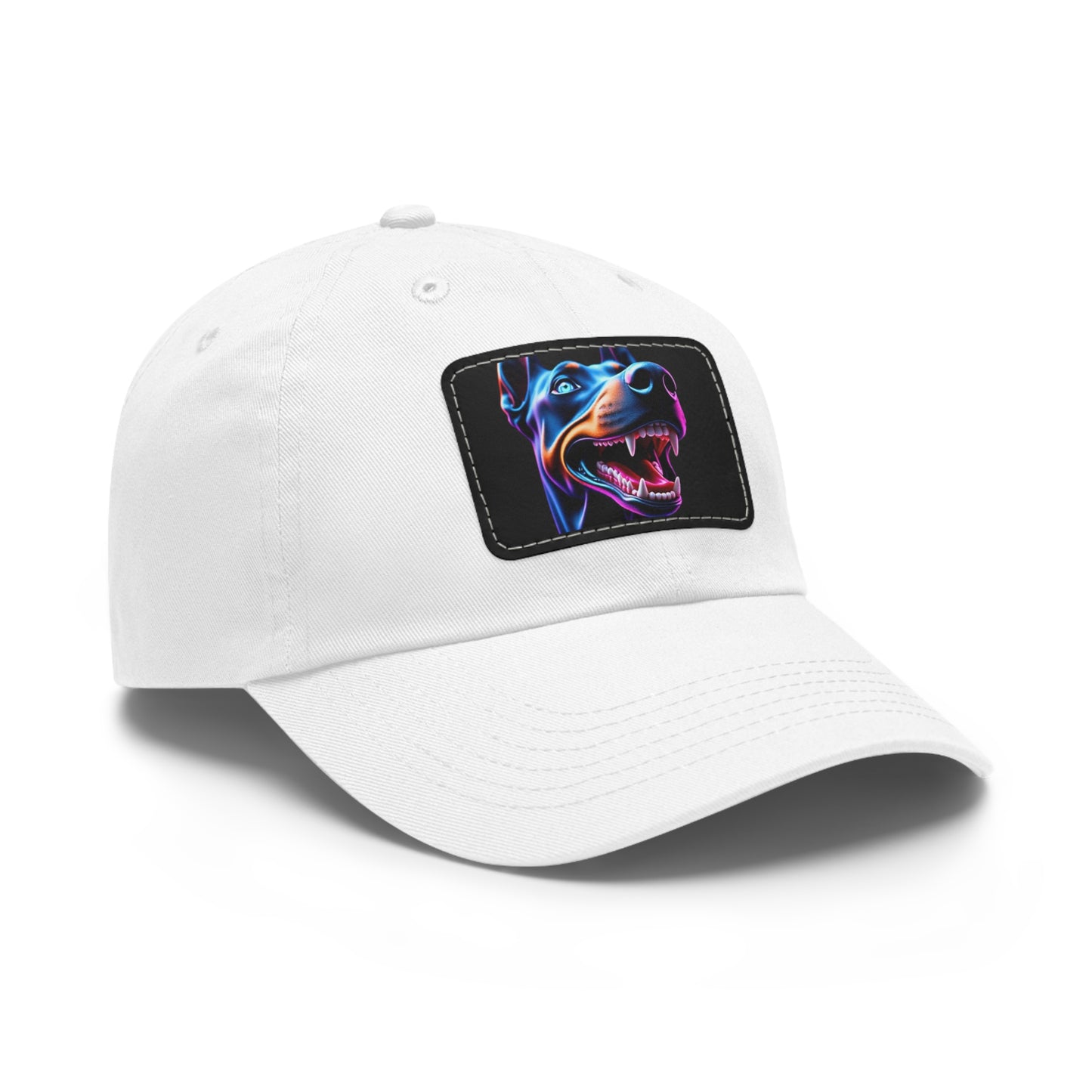 Smiles 1 Dad Hat with Leather Patch (Rectangle)