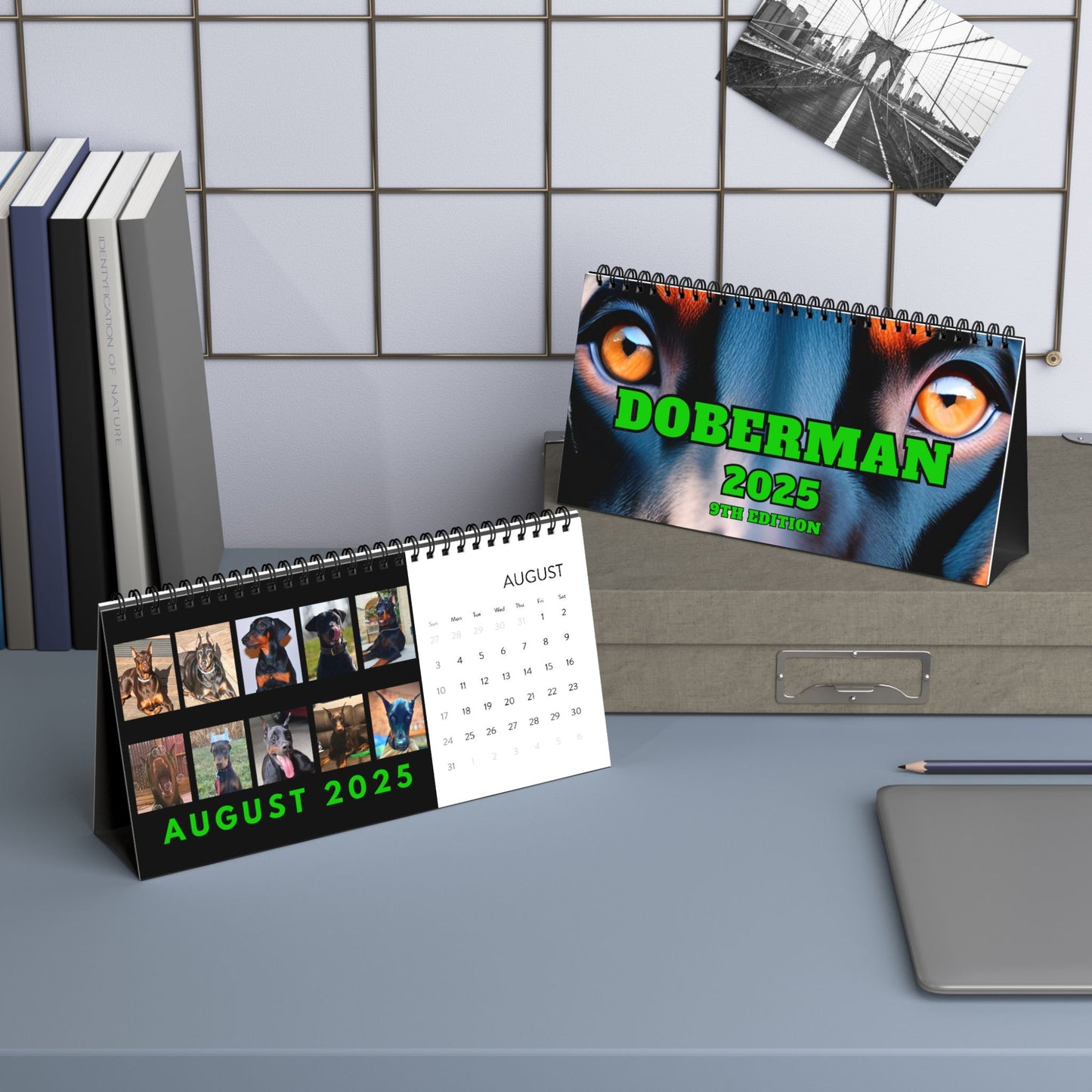 Dobernan DTT 9th Edition Desktop Calendar (2025 grid)