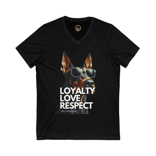 DTT 7 Private Label Unisex Jersey Short Sleeve V-Neck Tee
