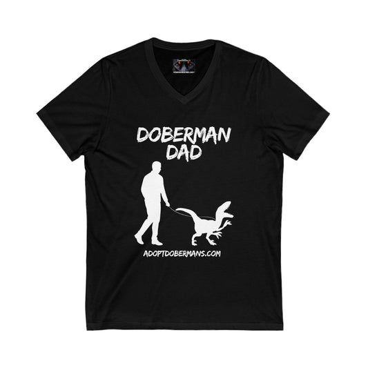 Adopt Dad 1 Private Label Unisex Jersey Short Sleeve V-Neck Tee