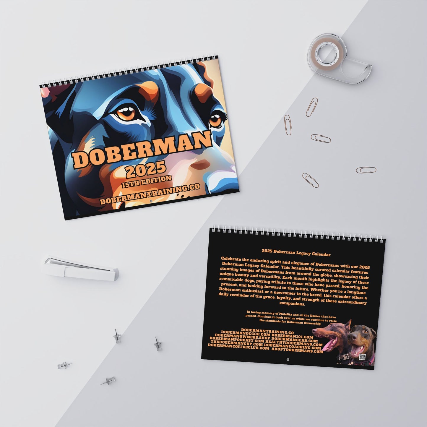 Doberman DTT 15th Edition Wall Calendars (2025)