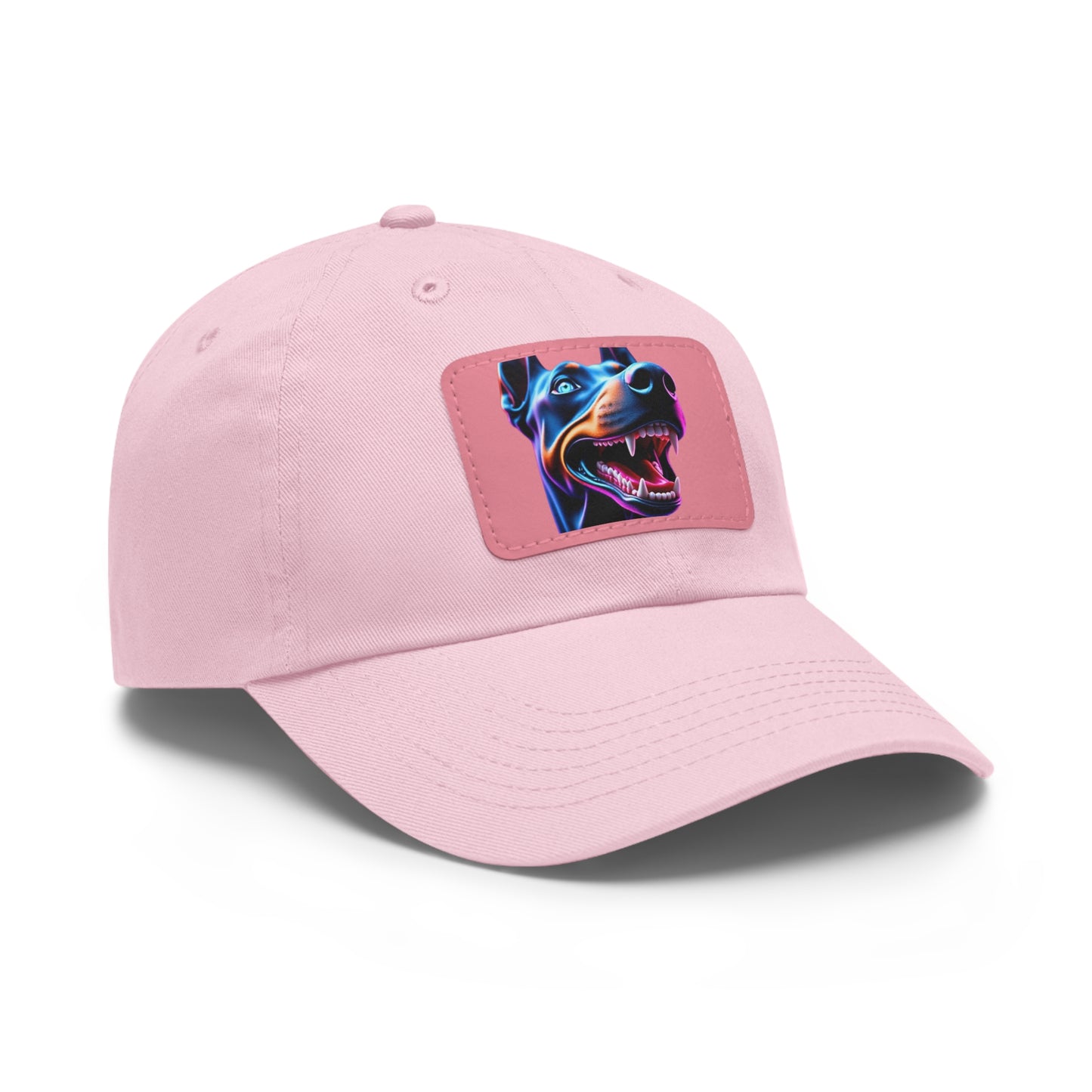 Smiles 1 Dad Hat with Leather Patch (Rectangle)