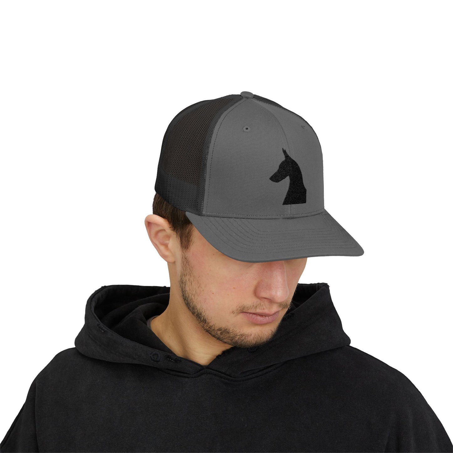 Doberman 5 Silhouette Snapback Trucker Cap