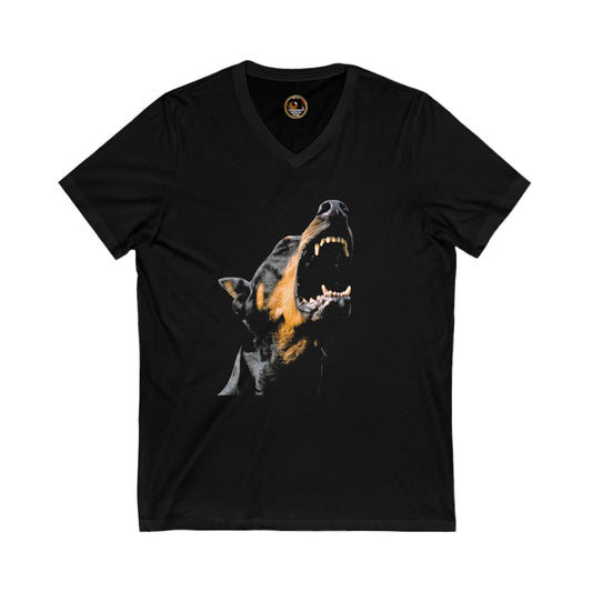 DTT 15 Private Label Unisex Jersey Short Sleeve V-Neck Tee