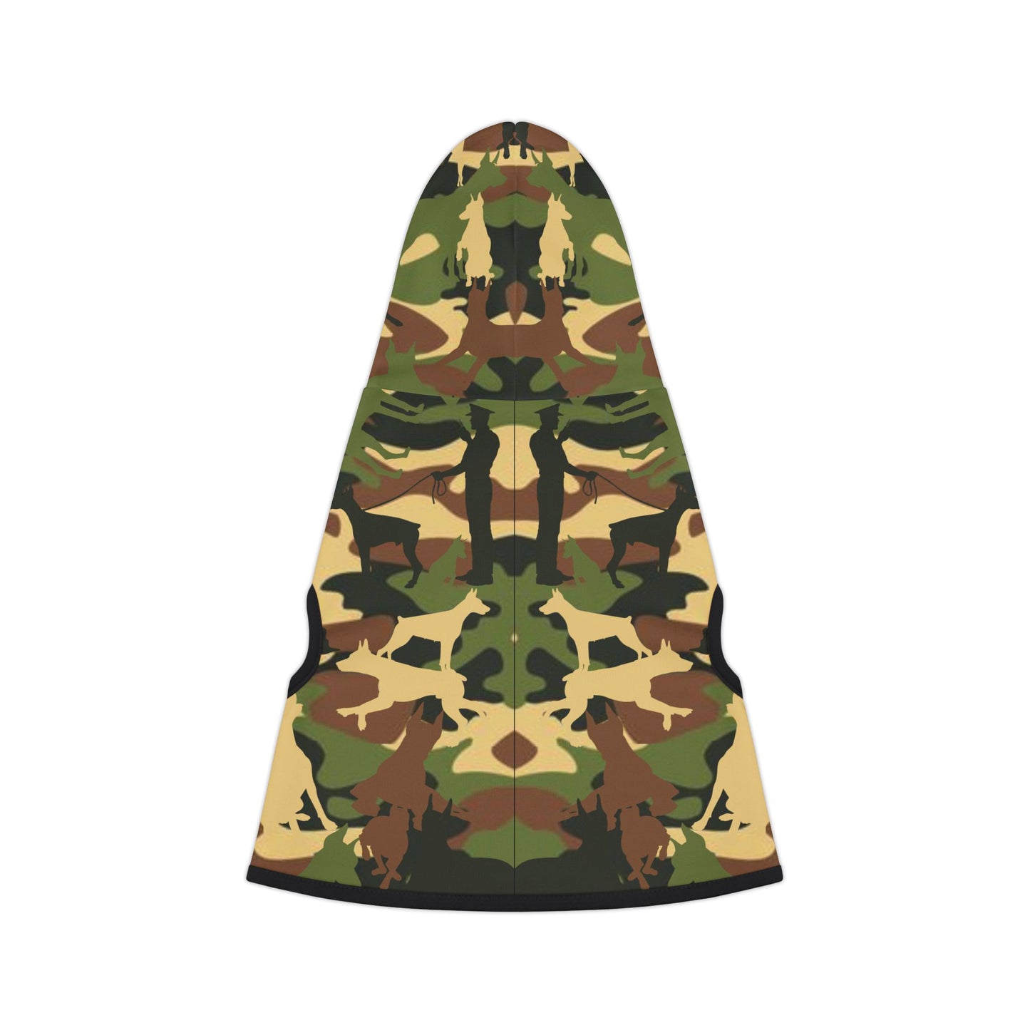 Forest Camo Pattern Doberman Puppy Hoodie