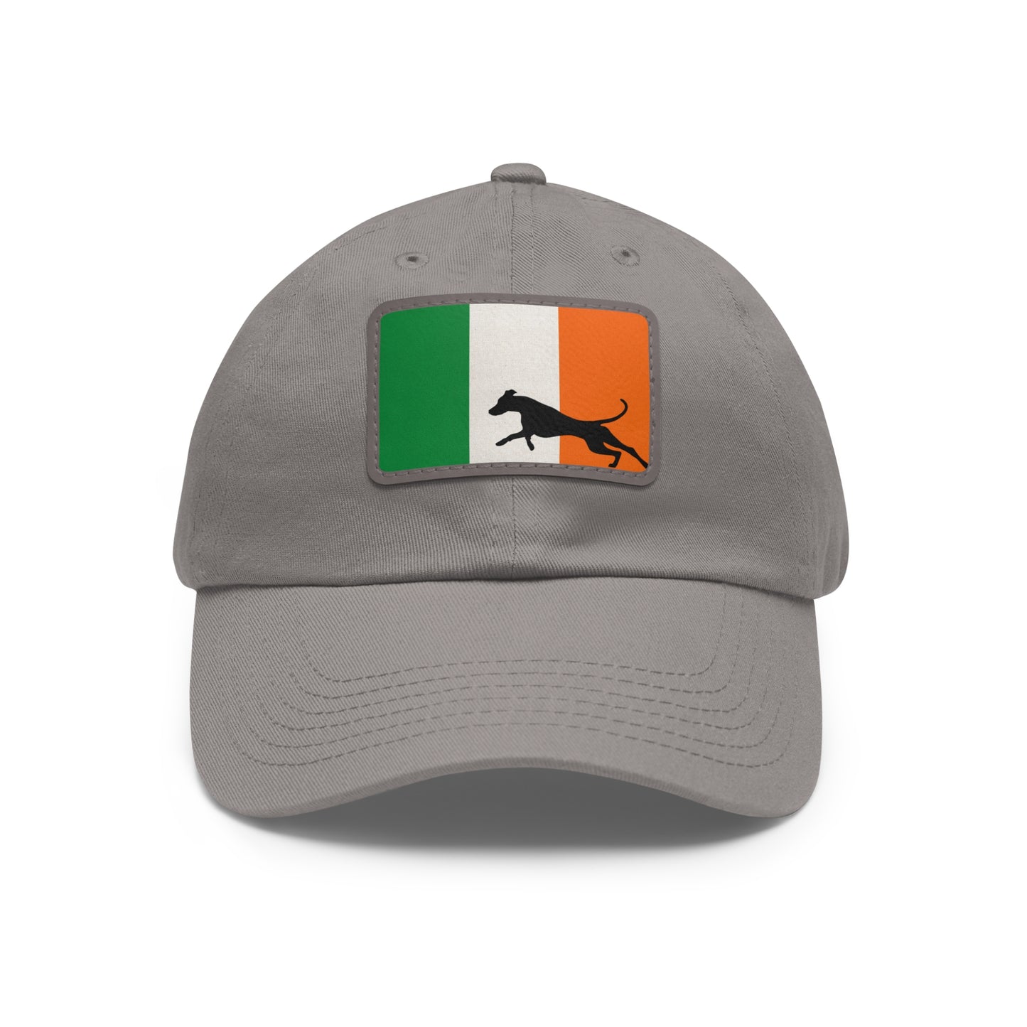 Doberman Ireland Protect 1 Dad Hat with Leather Patch (Rectangle)