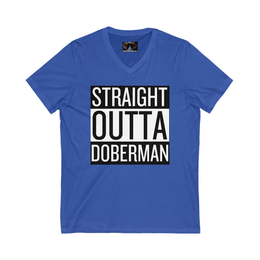 Outta 1 Private Label Unisex Jersey Short Sleeve V-Neck Tee