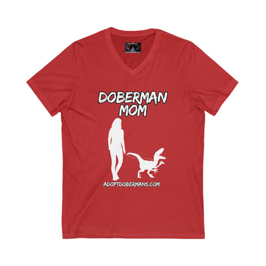 Adopt Mom 1 Private Label Unisex Jersey Short Sleeve V-Neck Tee