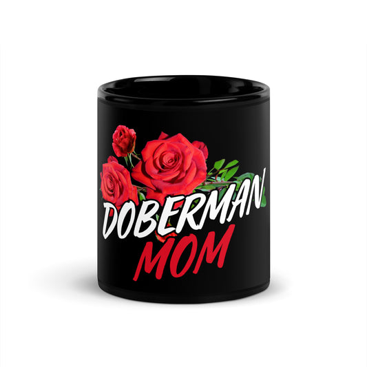 Mom 5 Black Glossy Mug