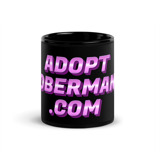 Adopt 3 Black Glossy Mug