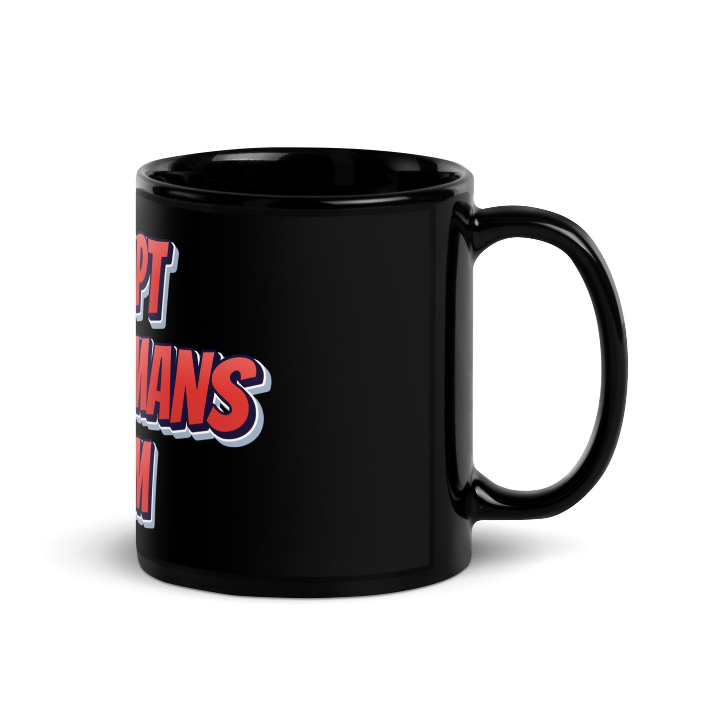 Adopt 1 Black Glossy Mug