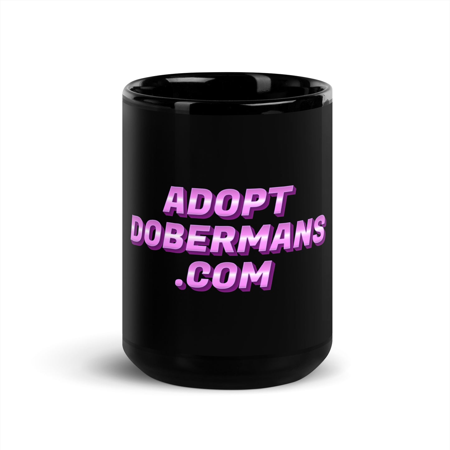 Adopt 3 Black Glossy Mug