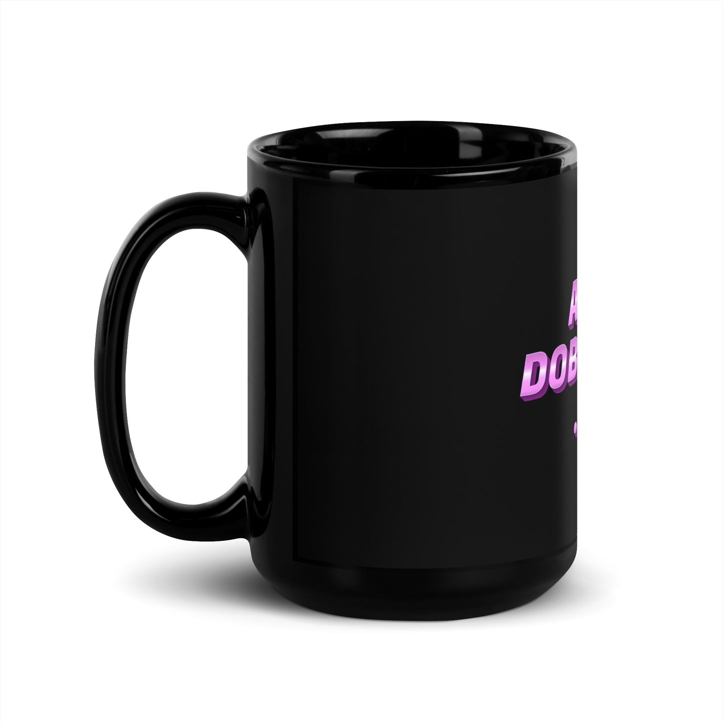 Adopt 3 Black Glossy Mug