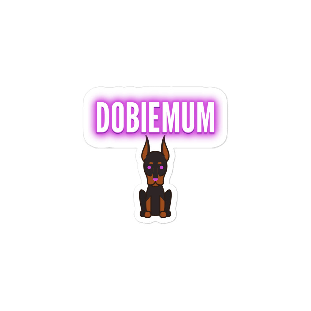 Dobie Mum Bubble-free stickers