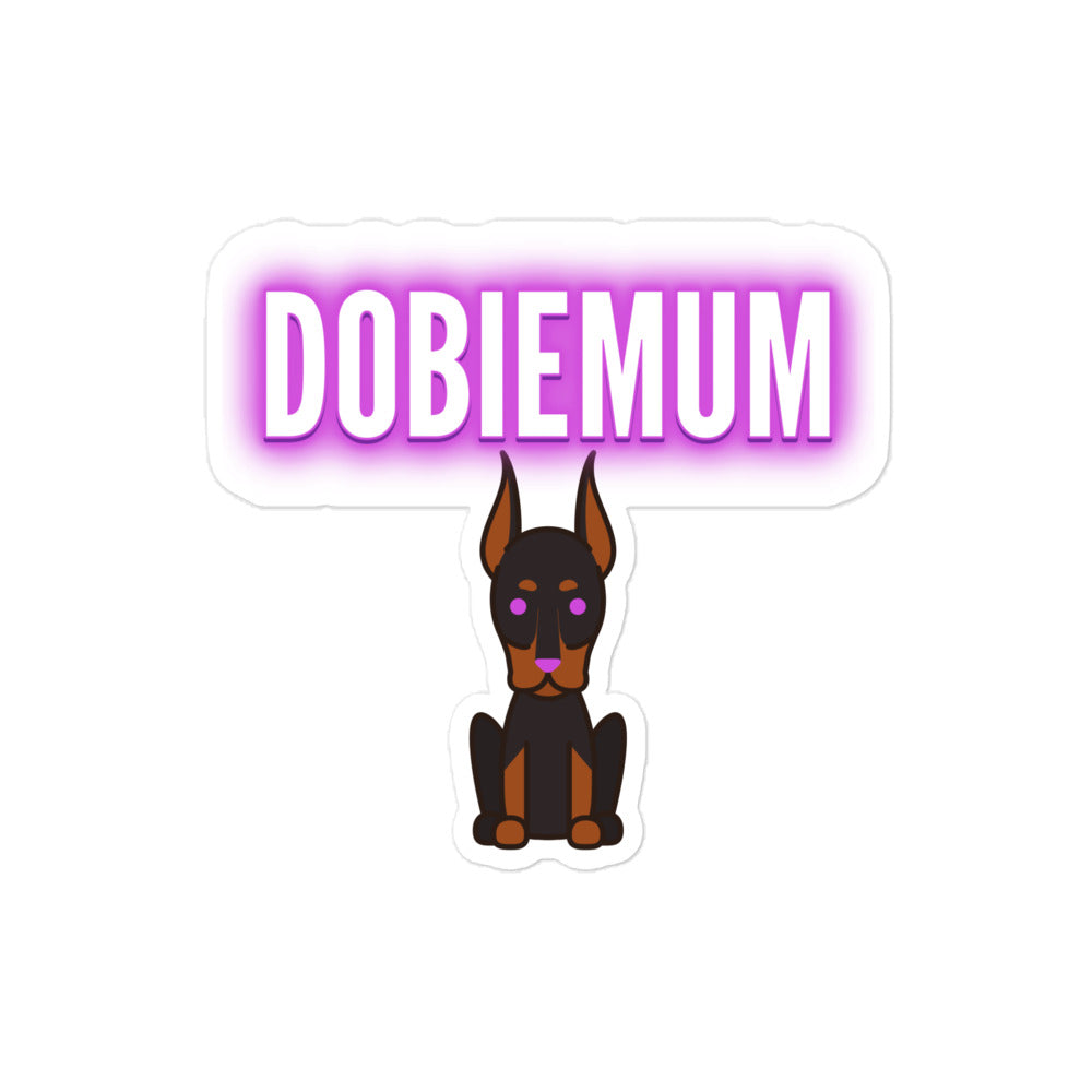 Dobie Mum Bubble-free stickers