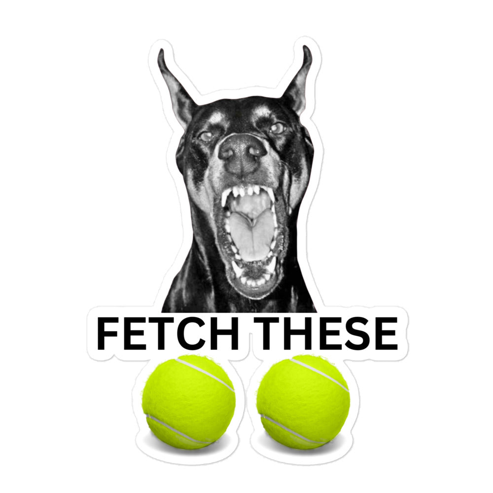 Fetch 1 Bubble-free stickers