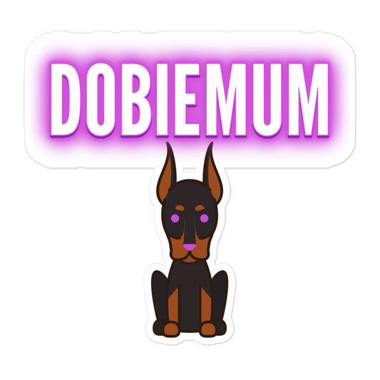 Dobie Mum Bubble-free stickers