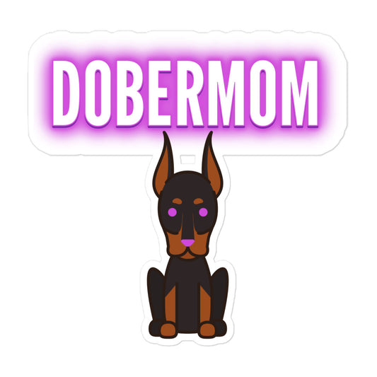 Dober Mom Bubble-free stickers
