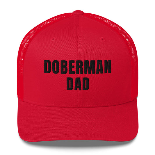 Doberman Dad 1 Trucker Cap