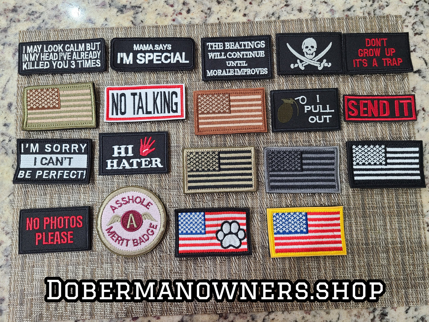 Patches with Velcro