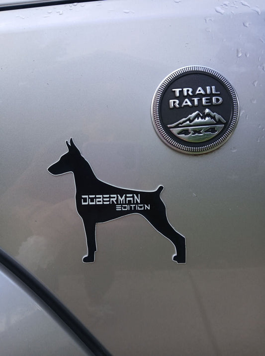 Doberman Edition 1, 2 & 3 Vinyl Cut 3M Vehicle Emblem