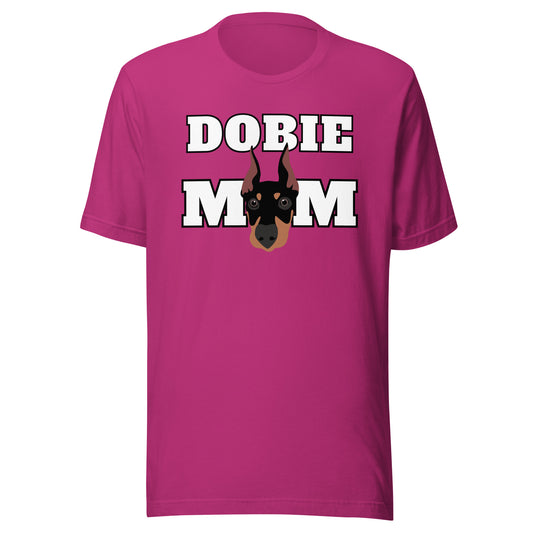 Dobie Mom 2 Unisex t-shirt