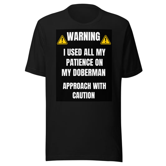 Warning 3 Unisex t-shirt