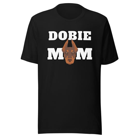 Dobie Mom 3 Unisex t-shirt