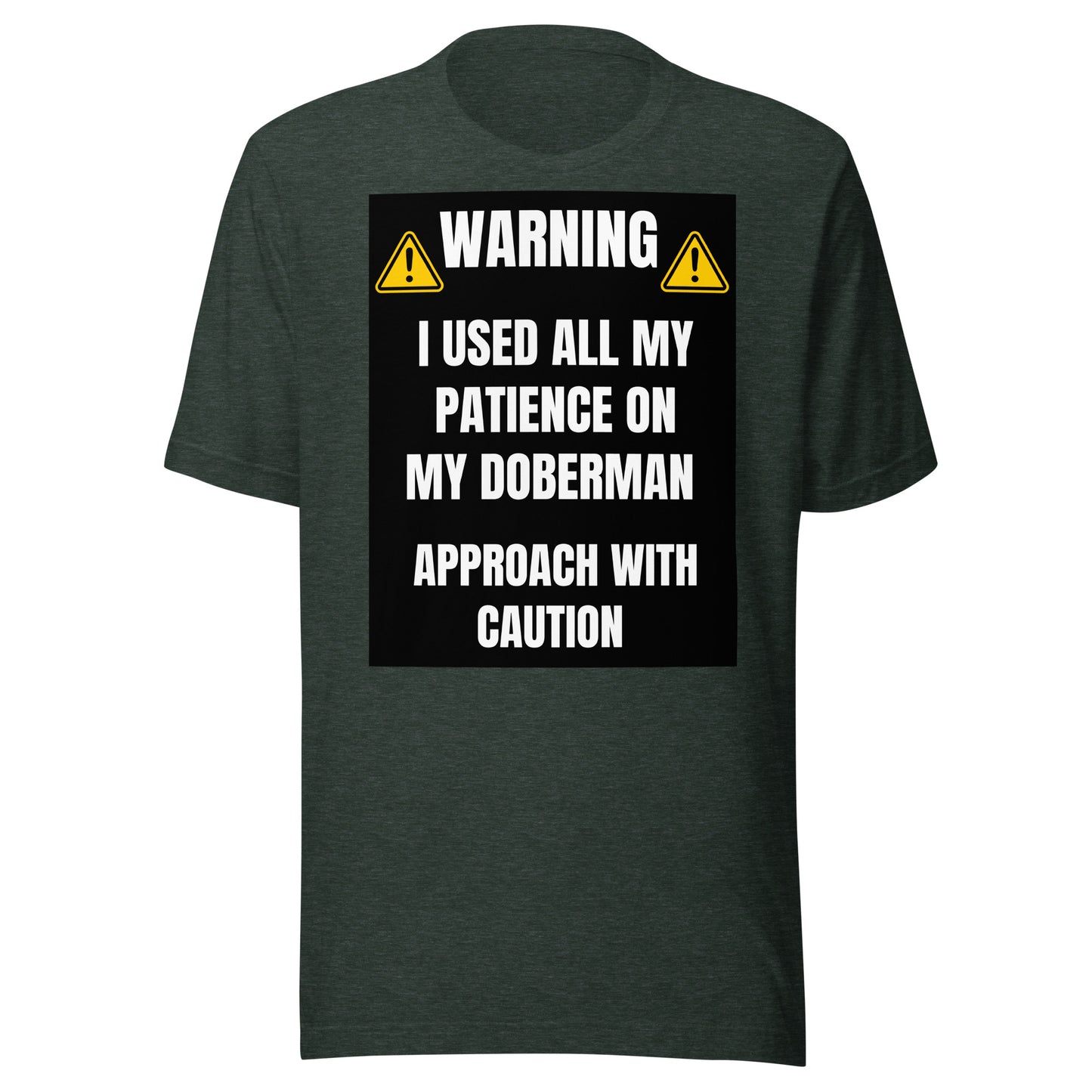 Warning 3 Unisex t-shirt