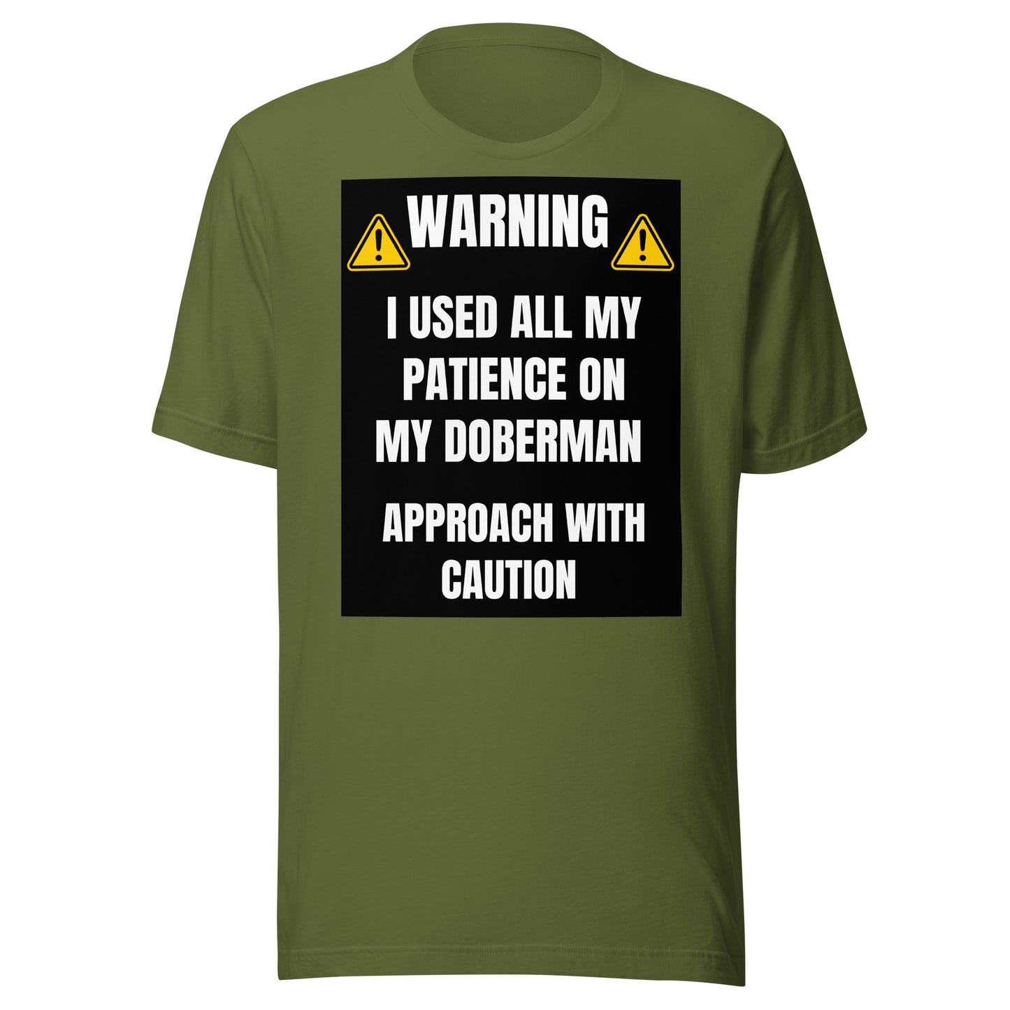 Warning 3 Unisex t-shirt