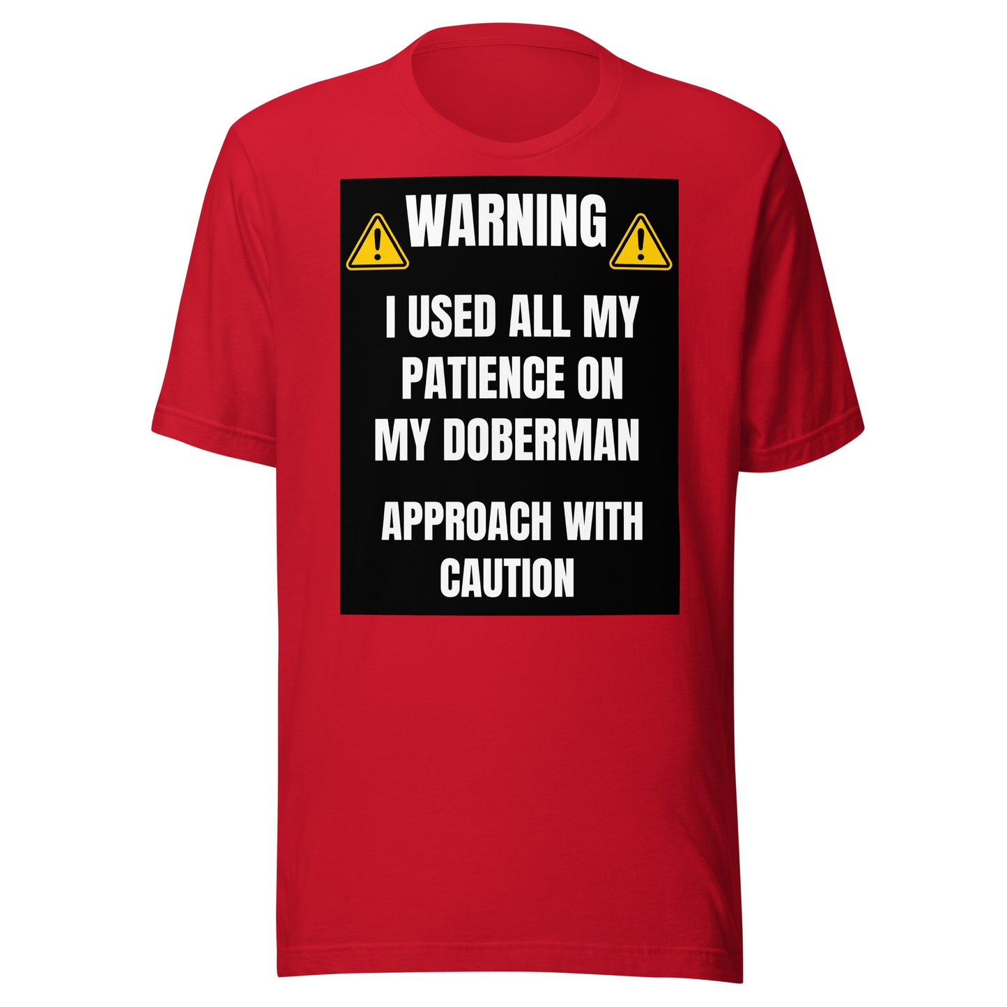 Warning 3 Unisex t-shirt