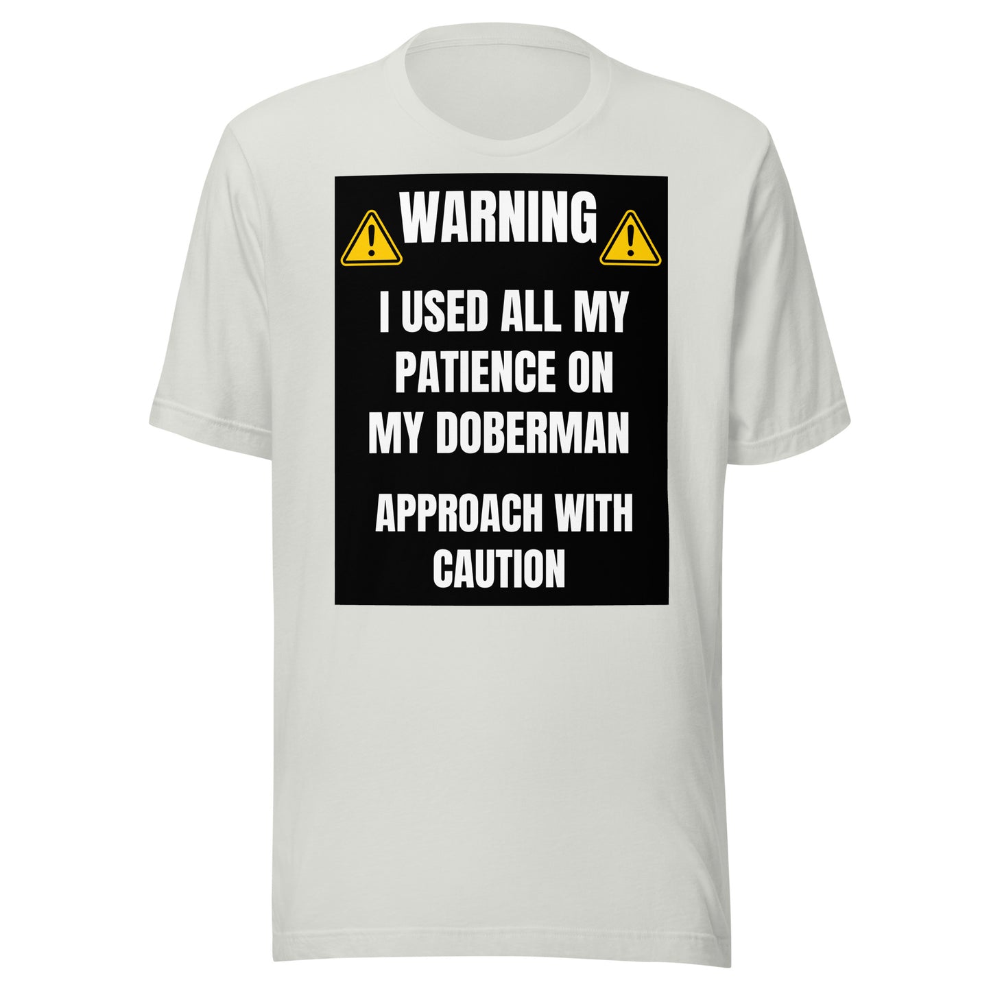 Warning 3 Unisex t-shirt