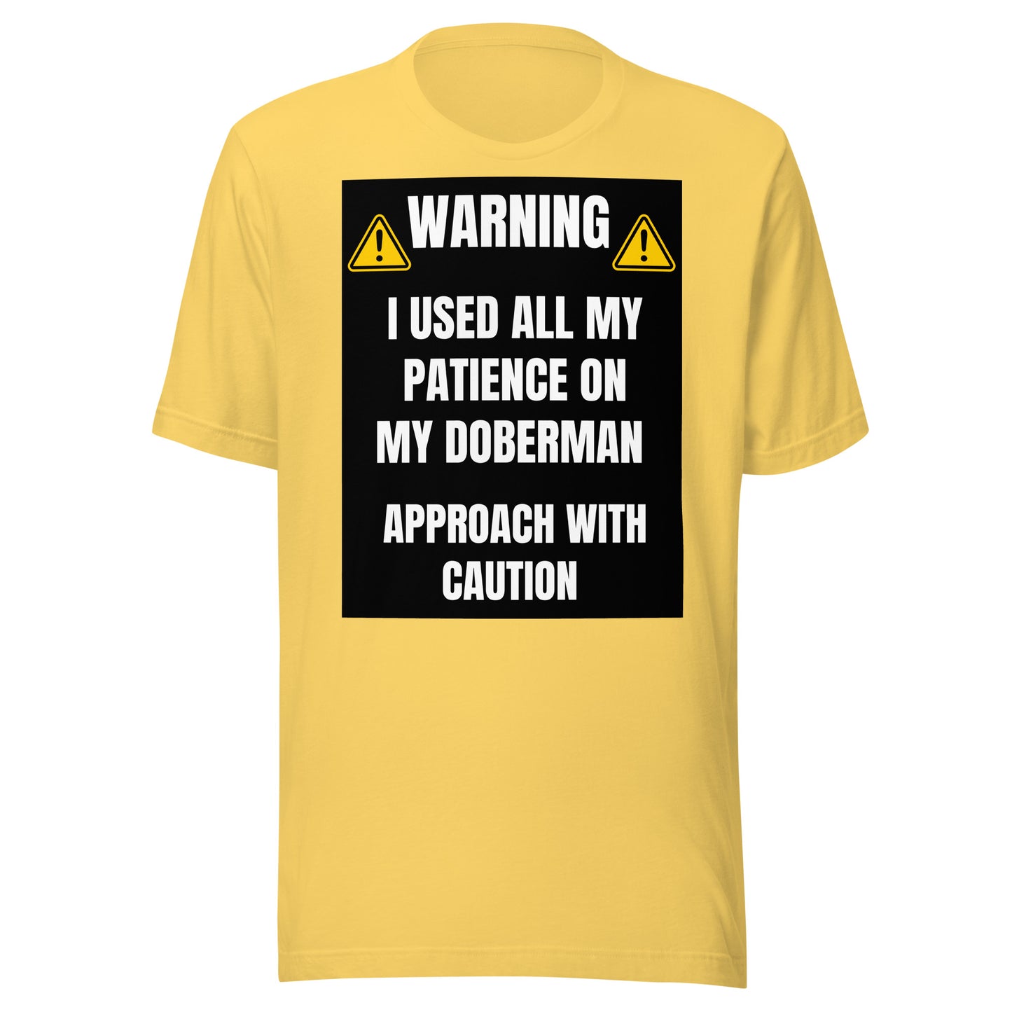 Warning 3 Unisex t-shirt