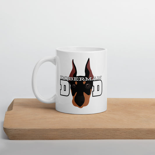 Caffeine Time Dad 9 White glossy mug