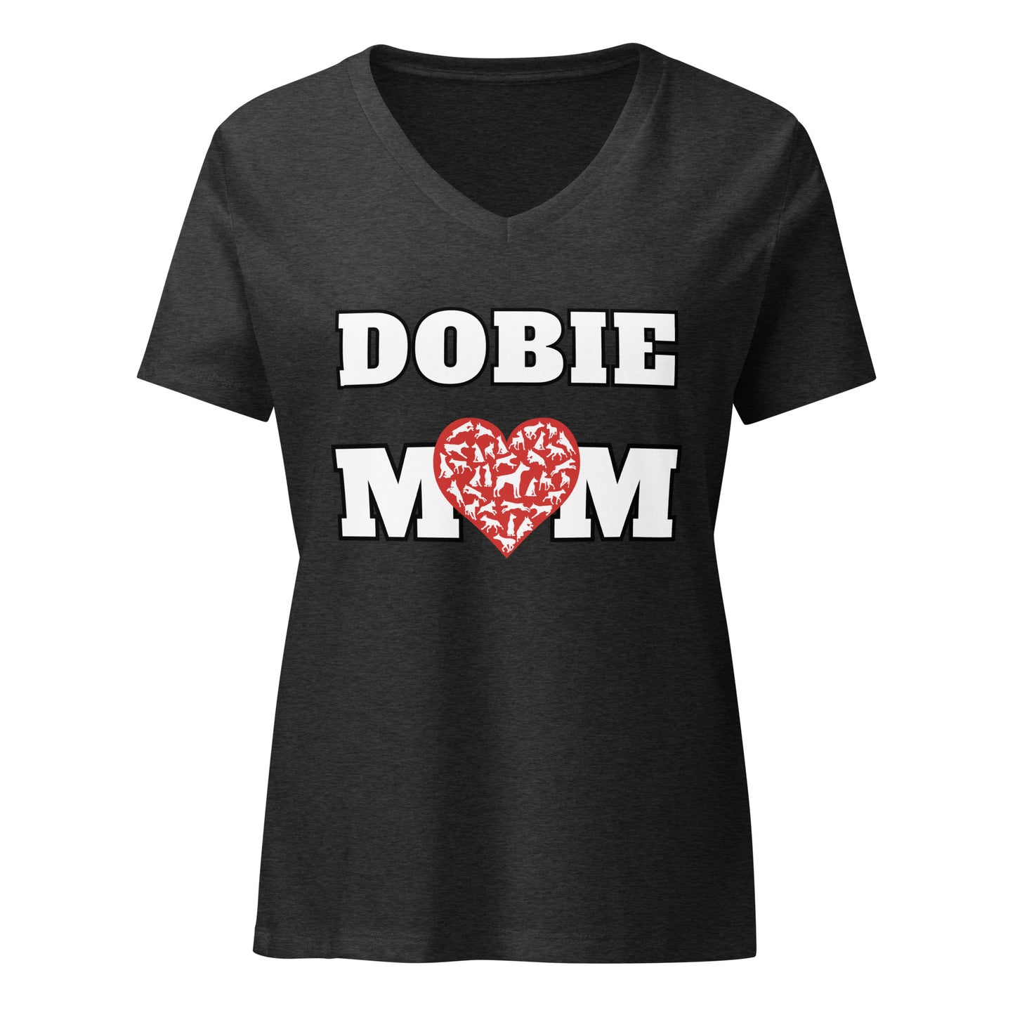 Dobie Mom 2 Women’s relaxed v-neck t-shirt